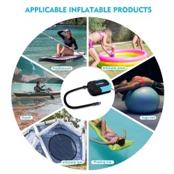 FUNWATER sähköinen korkeapainepumppu SUP-laudalle 12V autoliittimellä älykkäällä automaattikatkaisulla ACC1420004