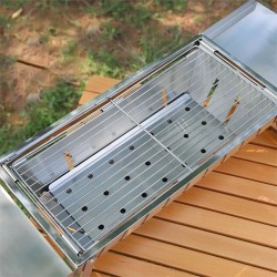 IPRee kannettava hiiligrilli taittuva pieni ulkogrilli kevyt ruostumaton teräs kantolaukulla