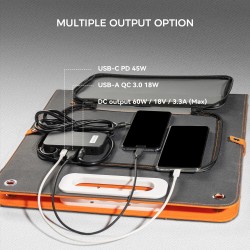 Flashfish BP030B kannettava virtalähde 300W (600W huipputeho) 230Wh LiFePO4 ja 60W aurinkopaneeli