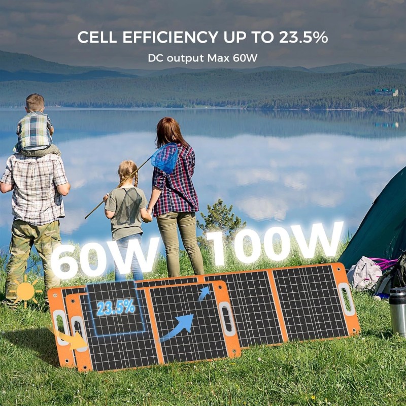 Flashfish BP030B kannettava virtalähde 300W (600W huipputeho) 230Wh LiFePO4 ja 60W aurinkopaneeli