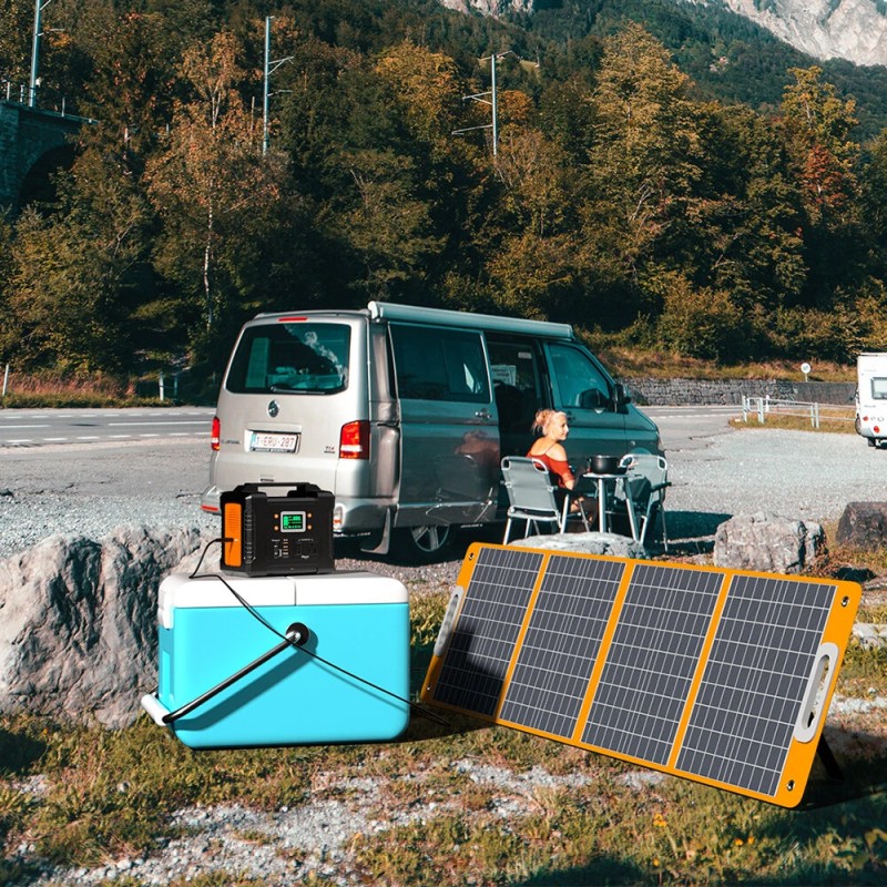 Flashfish BP030B kannettava virtalähde 300W (600W huippu) 230Wh LiFePO4-akku 100W aurinkopaneeli