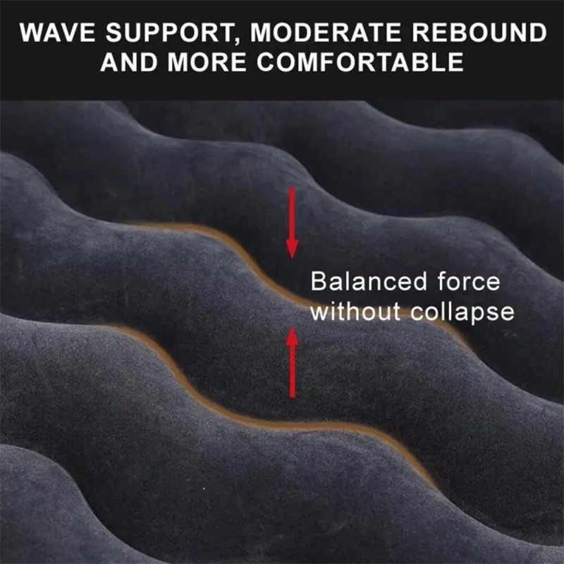 IPRee autoon puhallettava ilmasänky matkailuun ja retkeilyyn mukava kannettava nukkumapaikka