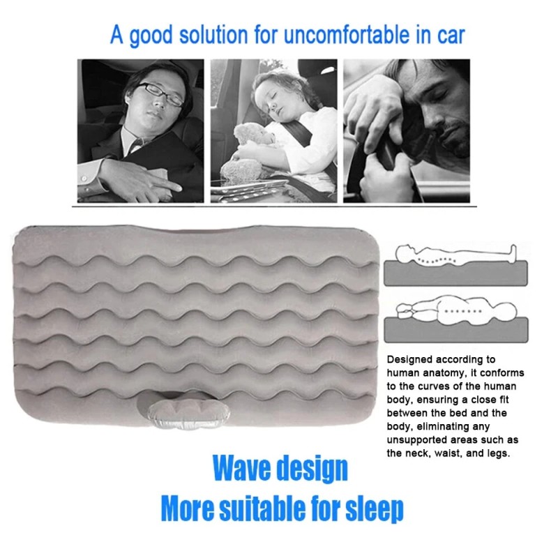 IPRee autoon puhallettava ilmasänky matkailuun ja retkeilyyn mukava kannettava nukkumapaikka