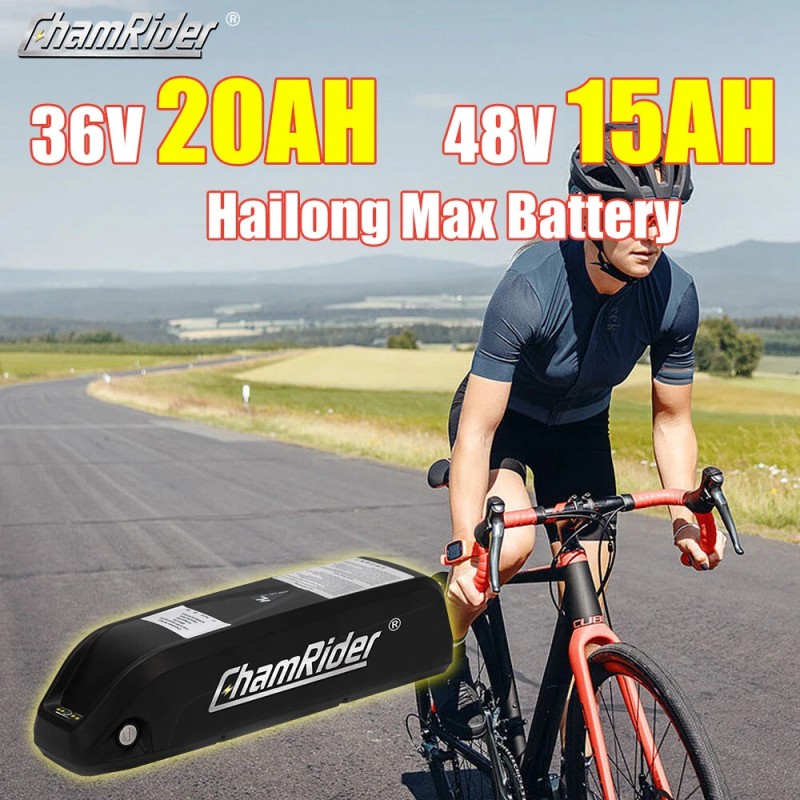 Chamrider Hailong 1 36V 20Ah runkoputkiakku 21700-kennolla 25A akunhallinta IP65 vesitiivis