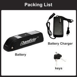 ChamRider Hailong 1 48V 14.4Ah runkoputkeen asennettava sähköpyörän akku 4800mAh 30A akunhallinta 4A pikalaturi IP65