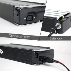 UNITPACKPOWER T032 48V 15Ah takakoriakku sähköpyörään 720Wh IP65 vedenkestävä 30A BMS-suoja 3A-laturi Bafang-yhteensopiva