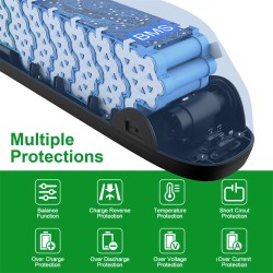 UNITPACKPOWER S039 36V 19.2Ah sähköpyörän akku litiumioni 21700 20A BMS 2A laturi Bafang 500W