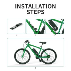 UNITPACKPOWER S039 36V 19.2Ah sähköpyörän akku litiumioni 21700 20A BMS 2A laturi Bafang 500W