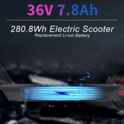 HANIWINNER HA113-4 36V 7.8Ah 280.8Wh taitettava sähköpotkulauta-akku XT30-liitin vesitiivis