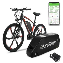 Chamrider Polly 7 52V 25Ah 1300Wh runkoakku IP65 vedenkestävä 4A laturi sopii 250 2000W moottoreille