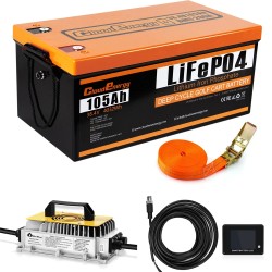 Cloudenergy LiFePO4-akku golfautoihin ja aurinkovarastoon 51.2V 60/100/105Ah 200A BMS