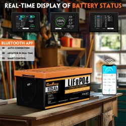 Cloudenergy LiFePO4-akku golfautoihin ja aurinkovarastoon 51.2V 60/100/105Ah 200A BMS