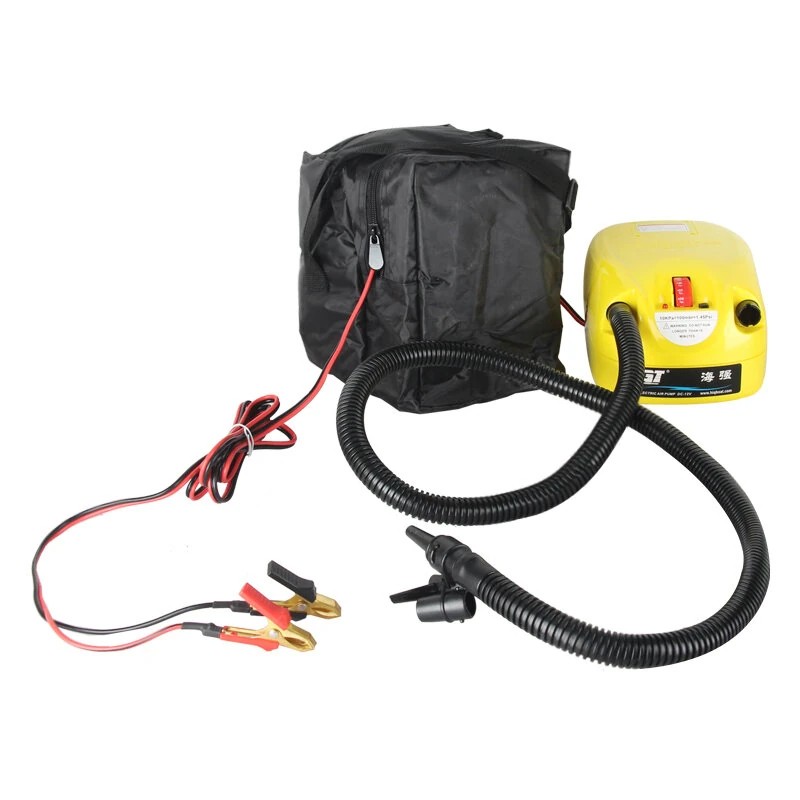 Sähköinen korkeapaineinen 12 V ilmapumppu isup-, kajakki- ja sup-laudoille