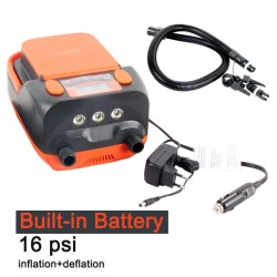 Älykäs kaksivaiheinen ilmapumppu 16 psi lcd-näyttö 6000 mah akku kuusi suutinta HT-790
