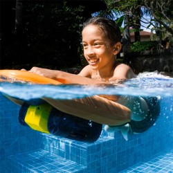 LEFEET C1 vedenalainen skootteri kaksoismoottorilla jopa 60 minuuttia akunkesto actionkameran kiinnike vesitiivis keltainen