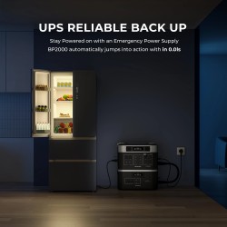 OUKITEL B2000 2048Wh laajennusakku LiFePO4 varavirtalähde yhteensopiva BP2000 kanssa