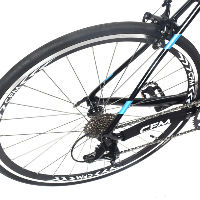 CFM 700C hiilikuiturunko maantiepyörä 2x10-vaihteinen mekaaniset jarrut nettopaino noin 9,2 kg