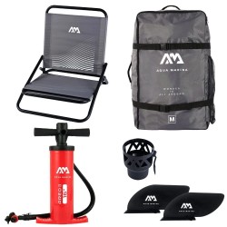 Aqua Marina Caliber 398 ilmatäytteinen kalastuskajakki yhdelle tai kahdelle 398 cm vakaa itsetyhjenevä