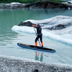 FunWater 335cm puhallettava sup-lauta säädettävä mela pumppu vesitiivis puhelinlaukku turvahihna matkareppu aikuisille