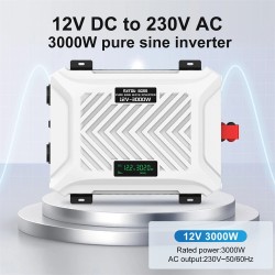 DATOUBOSS puhtaan siniaallon invertteri autokäyttöön 12V 2000W 12V 3000W 24V 3500W näytöllä