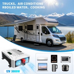 DATOUBOSS puhtaan siniaallon invertteri autokäyttöön 12V 2000W 12V 3000W 24V 3500W näytöllä