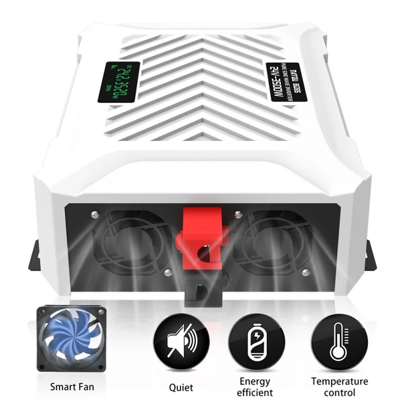 DATOUBOSS puhtaan siniaallon invertteri autokäyttöön 12V 2000W 12V 3000W 24V 3500W näytöllä