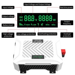 DATOUBOSS puhtaan siniaallon invertteri autokäyttöön 12V 2000W 12V 3000W 24V 3500W näytöllä
