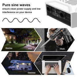 DATOUBOSS puhtaan siniaallon invertteri autokäyttöön 12V 2000W 12V 3000W 24V 3500W näytöllä