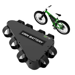 UNITPACKPOWER U004 52V 20Ah kolmionakku sähköpyörään 30A suojapiiri 3A laturi