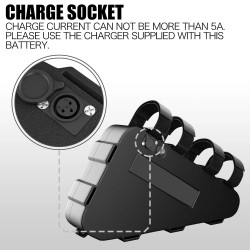 UNITPACKPOWER U004 48V 24Ah kolmionmuotoinen sähköpyörän akku 40A BMS suojalevyllä tukee jopa 1800W moottoria