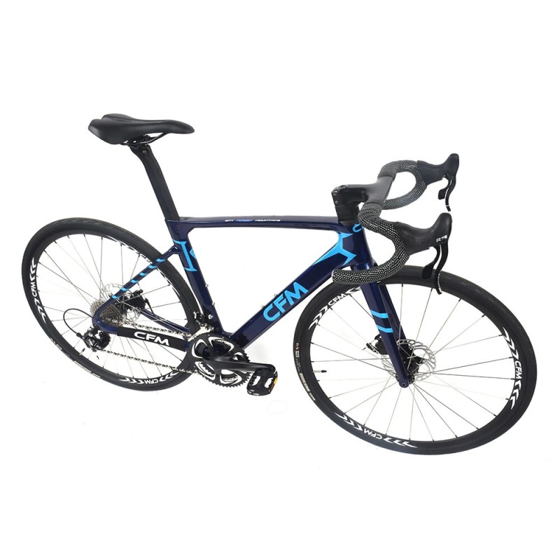 CFM 700C hiilikuitukehyksinen maantiepyörä monivaihteinen levyjarruilla kevyt kilpapyörä