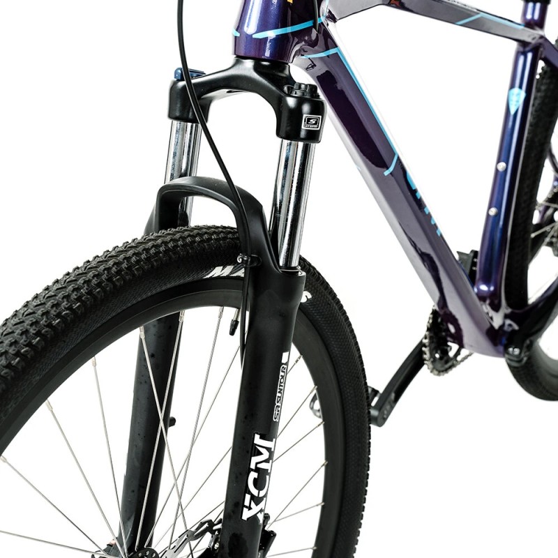 CFM 29-tuumainen hiilikuiturunko maastopyörä 12-nopeuksinen levyjarru läpiakselilla kevyt kilpaharjoituspyörä