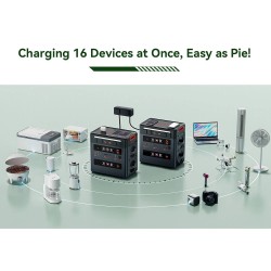 Oscal PowerMax 2400 Pro kannettava virtalähde 2016Wh LiFePO4 laajennettava BP2400 PRO