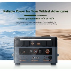 Oscal PowerMax 2400 Pro kannettava virtalähde 2016Wh LiFePO4 laajennettava BP2400 PRO