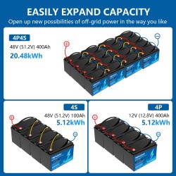 MFUZOP 12V LiFePO4 akku 100Ah/200Ah/300Ah suuri kapasiteetti BMS pitkäikäinen aurinkokäyttöön