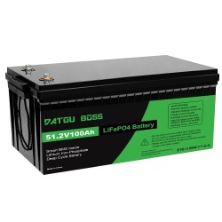 DATOUBOSS LiFePO4 akku 24V 48V 100Ah 2560 5120Wh päivitetyllä 100A BMS llä 8000 sykliä