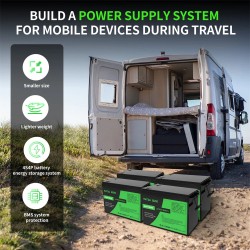 DATOUBOSS LiFePO4-akku 24V/48V 100Ah 2560/5120Wh päivitetyllä 100A BMS:llä 8000 sykliä