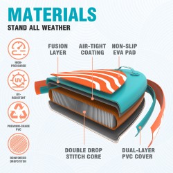 FunWater 320 cm puhallettava sup-lauta aikuisten säädettävä mela lisävarusteet SUPFW08C