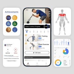 HALYTUS Hookee Plus älykäs kuntolaite kotiharjoitteluun säädettävä vastus 5–100 paunaa 20 tasoa