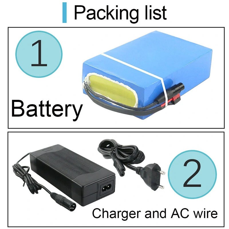 UNITPACKPOWER D034 48V 20Ah 960Wh sähköpyörän akku 2500mAh 50A BMS suoja 3A laturi 1000W moottorille