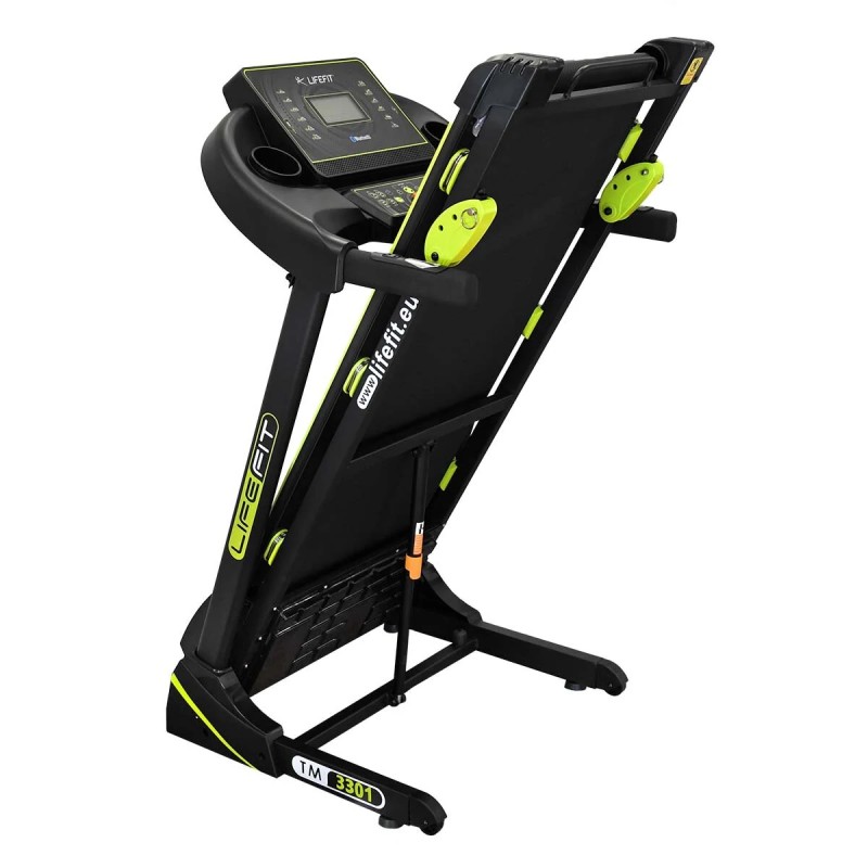 LIFEFIT TM3301 kokoontaitettava juoksumatto 3.0HP hiljainen Bluetooth LED-näyttö sykemittari 120kg 2 vuoden takuu