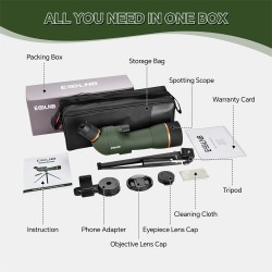 ESSLNB ES4038 20–60x70 kaukoputki FMC BAK4 prisma kannettava jalusta lintujen tarkkailuun