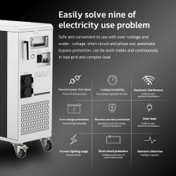 LANPWR 3500W/5000W 5120Wh LifePo4 varavirtalähde aurinkogeneraattori kotiin ulkokäyttöön UFOX-PLUS-35E