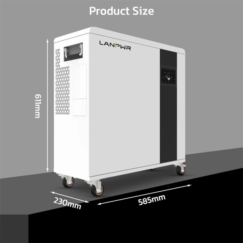 LANPWR 3500W/5000W 5120Wh LifePo4 varavirtalähde aurinkogeneraattori kotiin ulkokäyttöön UFOX-PLUS-35E