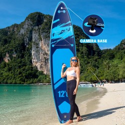 FunWater pidempi ja leveä 385x85x15 cm puhallettava SUP-lauta perheelle ja aikuisille SUPFW39A