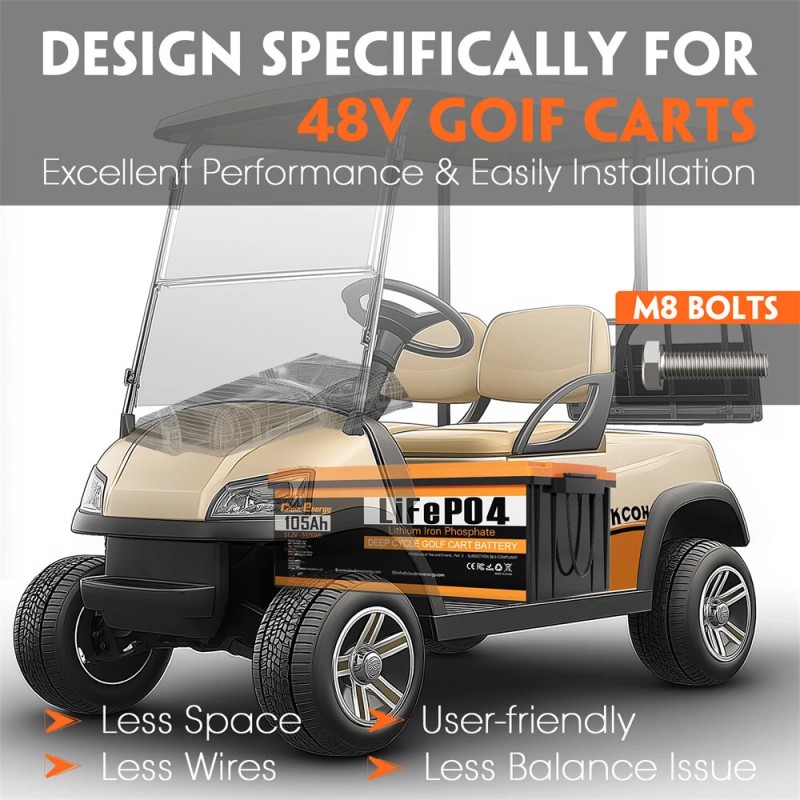 Cloudenergy 48V 105Ah LiFePO4 akku 5376Wh yli 6000 sykliä 250A akunhallinta lcd-näyttö bluetooth
