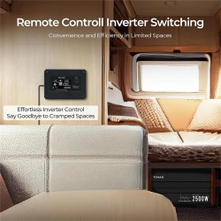 FCHAO PST-2500W-24V 2500W 24V puhdas siniaaltoinvertteri LCD-näytöllä kotiin, retkeilyyn ja asuntoautoon