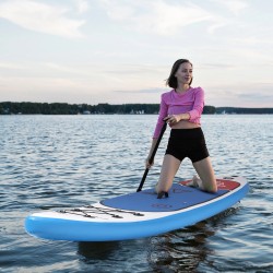 WaveRite ilmatäytteinen sup-lauta 320x80x15 cm täydellinen setti mela pumppu turvahihna matkalaukku aikuisille