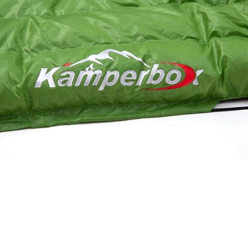 Kamperbox talvinen untuvapeite riippumattoon kevyt makuupussi retkeilyyn ripstop-nailon vihreä