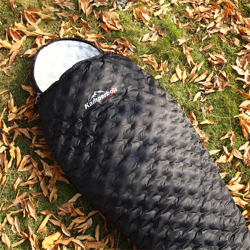 Kamperbox kuplailma 2 ultrakevyt kolmikauden makuupussi 90% ankanuntuvaa 1kg pakattava